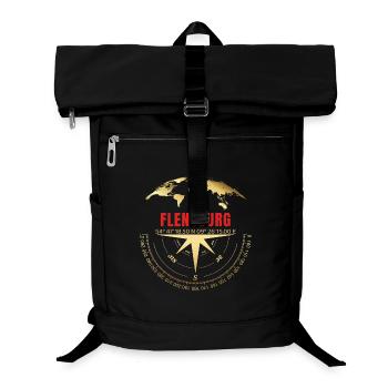 Koordinaten Flensburg - Laptop-Rucksack  - Schwarz - Vorne