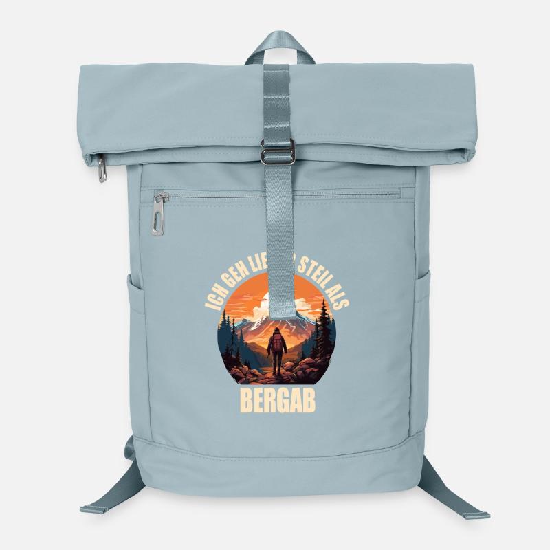 Ich geh lieber Steil als Bergab Laptop-Rucksack 