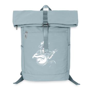 Banjo Player Sketch - Laptop Backpack - ice blue - Front
