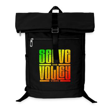 Tennis serve and volley vibes jamaica style - Laptop-Rucksack  - Schwarz - Vorne