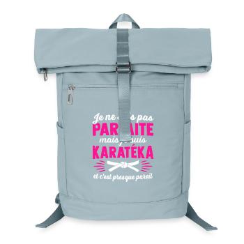 Ich bin ein Karateka - Laptop-Rucksack  - Eisblau - Vorne