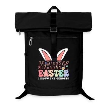 Gender Reveal Easter Mom-to-be - Laptop Backpack - black - Front
