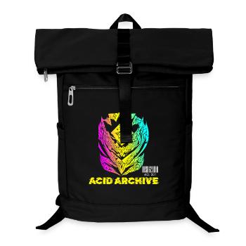 Acid Archive Cyber Sigilism Thermal Y2K Techno - Laptop Backpack - black - Front