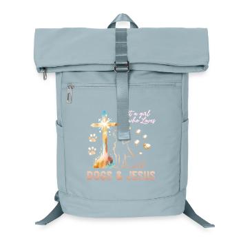 Hunde Liebe Jesus Lichtkreuz - Laptop-Rucksack  - Eisblau - Vorne