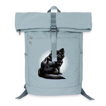 Schwarzer Schäferhund Schäferhundbesitzer  - Laptop-Rucksack  - Eisblau - Vorne