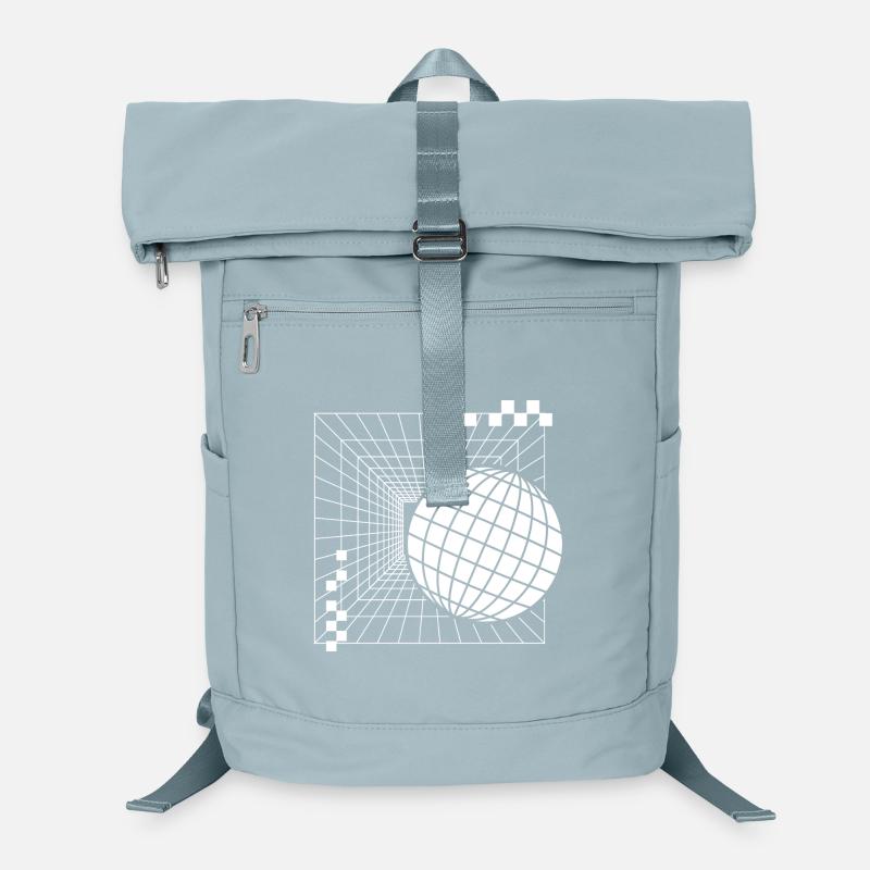 Futuristic Geometric Sphere Design Laptop Backpack