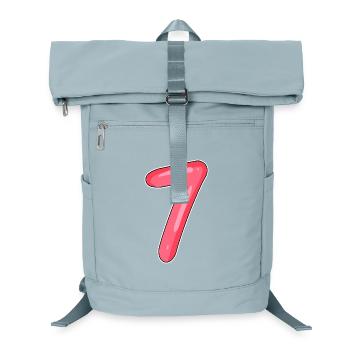 Zahl Sieben - Zahl 7 Nummer - Laptop-Rucksack  - Eisblau - Vorne