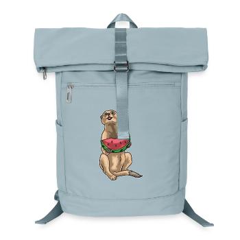 Meerkat Watermelon - Laptop Backpack - ice blue - Front
