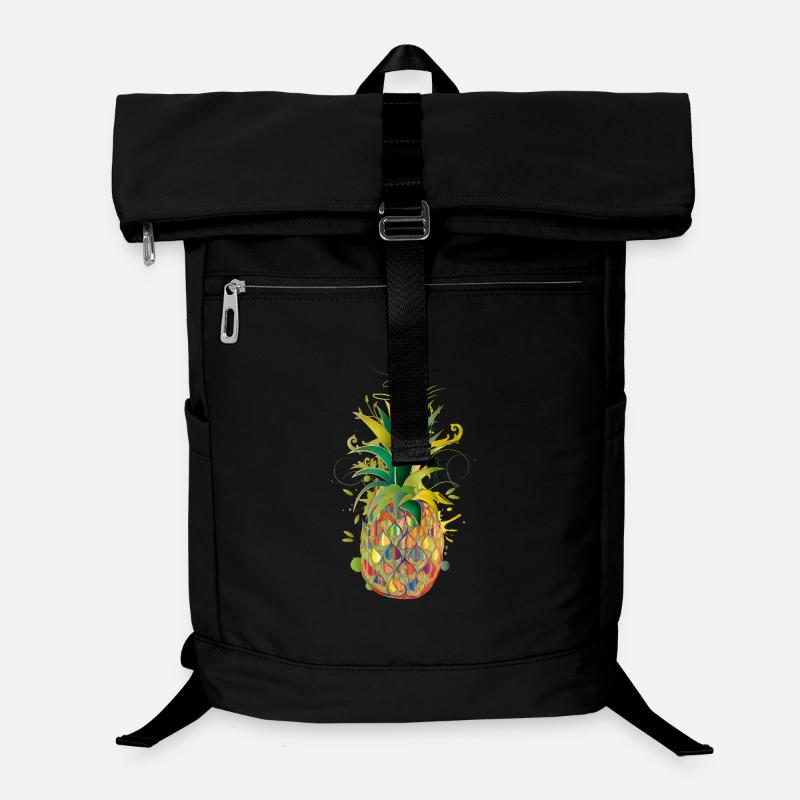Colorful pineapple – creative fruit in graffiti style Laptop Backpack