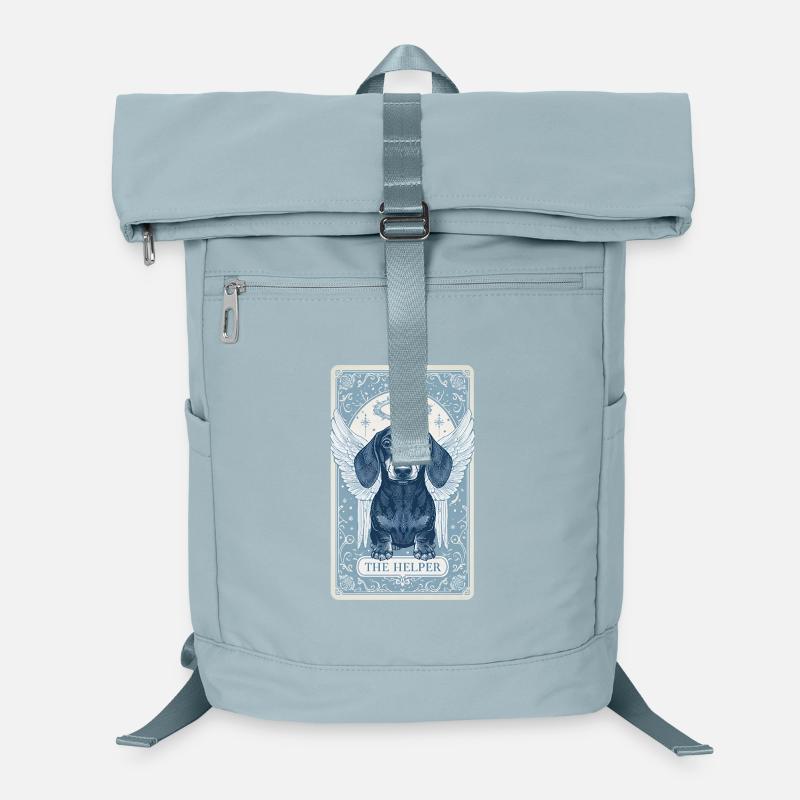 Tarot Xmas Karte – Engel Dackel „The Helper“ Laptop-Rucksack 