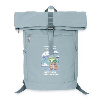 Passive Fähigkeit: Wetterorakel | Wetterfrosch - Laptop-Rucksack  - Eisblau - Vorne