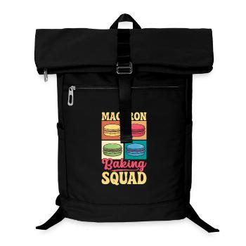 Macaron French Desserts - Laptop Backpack - black - Front