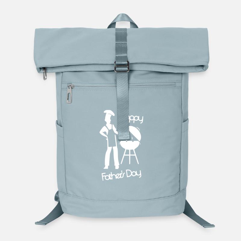 Happy Fathers Day - Grill white Laptop Backpack