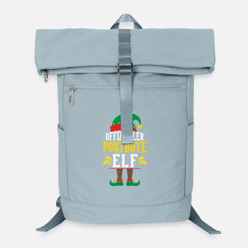 Weihnachten BRIEFZUSTELLER POSTBOTE ELF Lustig Laptop-Rucksack 