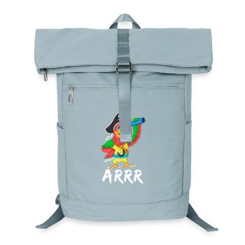 Pirate Parrot Arrr Shirt - Laptop Backpack - ice blue - Front