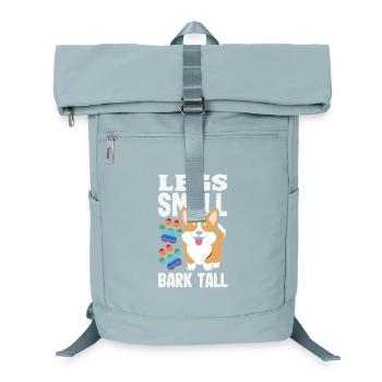 Short Legs, Tall Setting, Corgi - Laptop Backpack - ice blue - Front