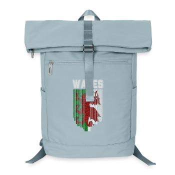 Drapeau du Pays de Galles, fierté galloise - Sac à dos ordinateur - bleu glacier - Devant