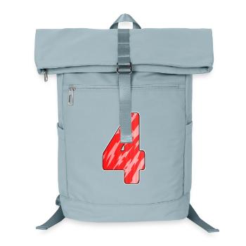 4 - Four Number Number Pattern Red - Laptop Backpack - ice blue - Front