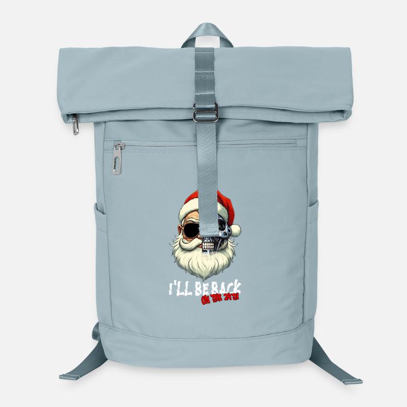 Cyber Santa Claus Terminator I ́LL BE BACK Laptop Backpack