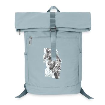 Motorrad Fahrer Collage - Laptop-Rucksack  - Eisblau - Vorne