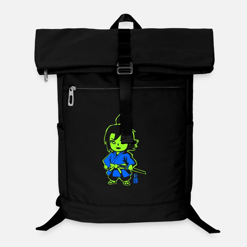 Neon Ninja Chibi in Kimono Laptop Backpack