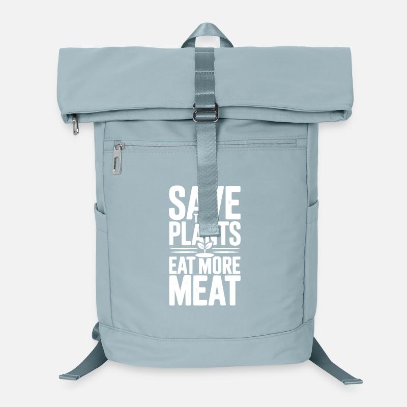 Rettet die Pflanzen, esst mehr Fleisch Laptop-Rucksack 