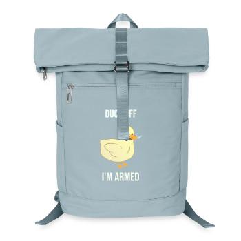 Duck dich weg, ich bin bewaffnet - Laptop-Rucksack  - Eisblau - Vorne