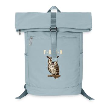 Uhu Eule Lustig Wortspiel Spruch Humor Vogel - Laptop-Rucksack  - Eisblau - Vorne