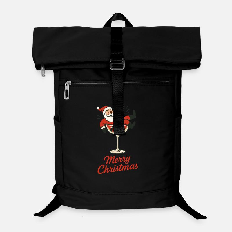 Joyeux Noël pour les fêtes du Père Noël Sac à dos ordinateur