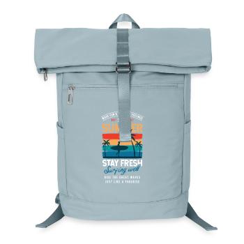 Summer Stay Fresh Surfing Vibes Graphic - Laptop Backpack - ice blue - Front