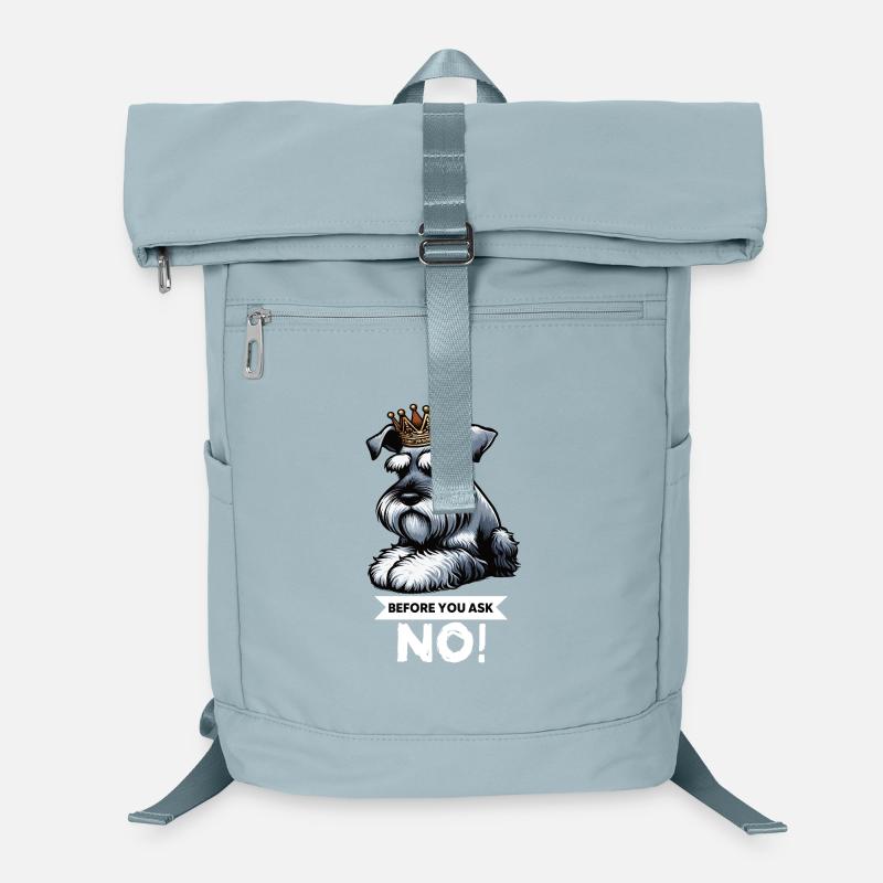 Before You Ask Schnauzer Riesenschnauzer   Laptop-Rucksack 