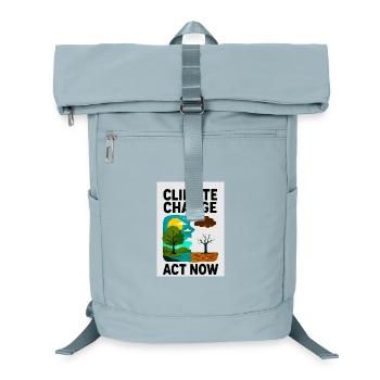 Klimawandel jetzt - Laptop-Rucksack  - Eisblau - Vorne