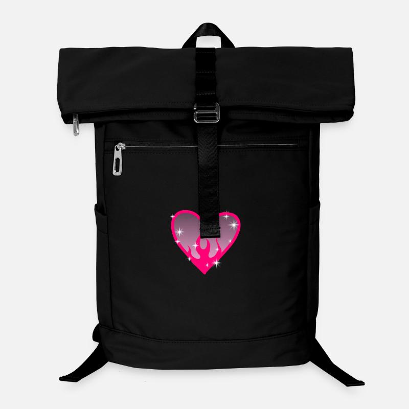 Flammenherz Pink Glow Laptop-Rucksack 
