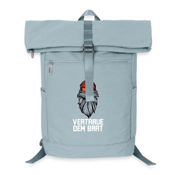 Humorous Beard Goatbeard Statement Beard Hairstyle - Laptop Backpack - ice blue - Front