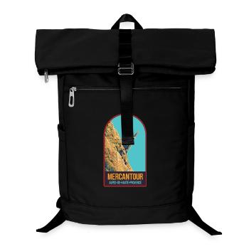 Illustration bouquetin dans le Mercantour - Sac à dos ordinateur - noir - Devant