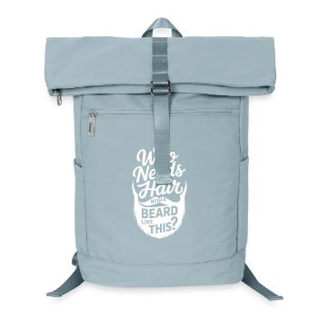 Who Needs Hair With A Beard Like This Bart Glatze - Laptop-Rucksack  - Eisblau - Vorne