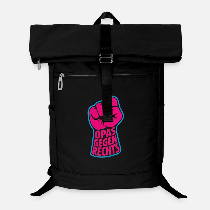 Antifaschistische Opas gegen Rechts - Antifa Logo Laptop-Rucksack 