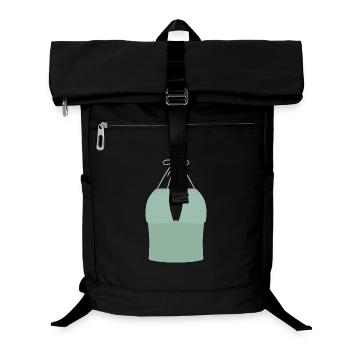 Mint Halter Bikini-Oberteil - Laptop-Rucksack  - Schwarz - Vorne