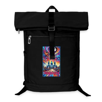 Guadalajara Mexico colorful design - Laptop Backpack - black - Front