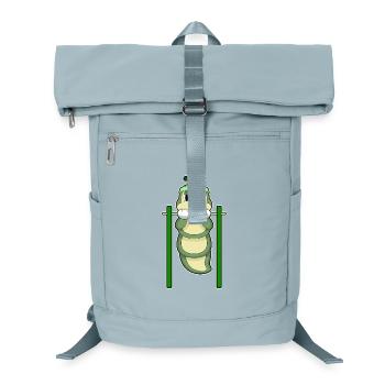 Raupe Bodybuilder Klimmzüge Bodybuilding - Laptop-Rucksack  - Eisblau - Vorne