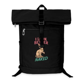 Ask me for my card, I am Immobil - Laptop Backpack - black - Front