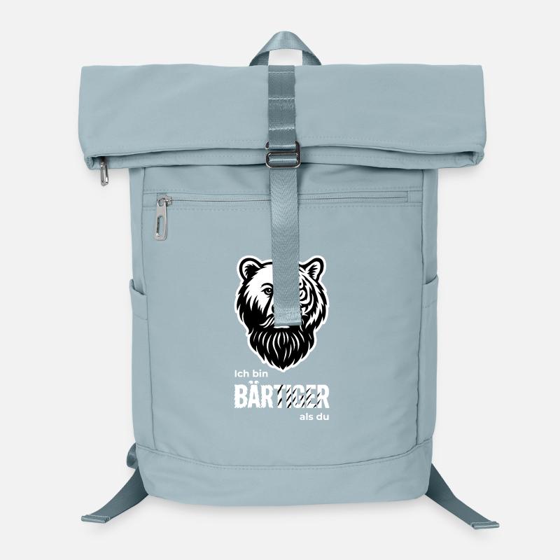 BEARDED Bear & Tiger Beard Pun Laptop Backpack