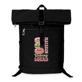 Macaron French Desserts - Laptop Backpack - black - Front
