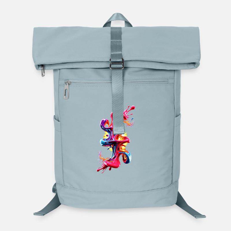 Abstract Liquid Art Fluid Laptop Backpack