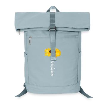 Gib niemals auf - Laptop-Rucksack  - Eisblau - Vorne