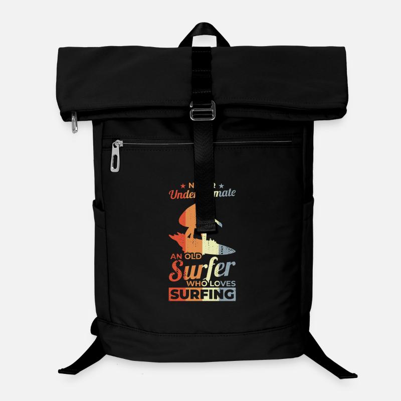 Unterschätze Sie nie einen alten Surfer Laptop-Rucksack 