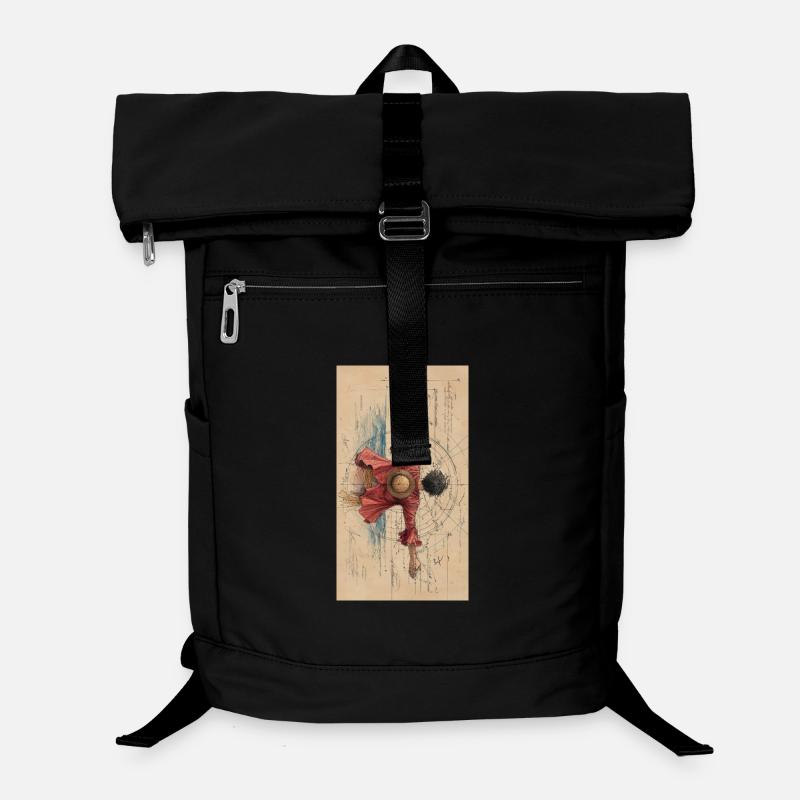 Dancing silhouette in a geometric circle Laptop Backpack