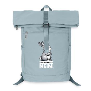 Bevor Du Fragst Nein Kaninchen Hase Hasen langohr  - Laptop-Rucksack  - Eisblau - Vorne