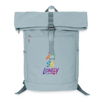 Ich bin so einsam, sagen wir farbenfroher Text Malerei Druck - Laptop-Rucksack  - Eisblau - Vorne