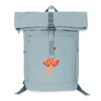 Vintage Rockabella Pin-up Girl – Retro 50s Art - Laptop Backpack - ice blue - Front